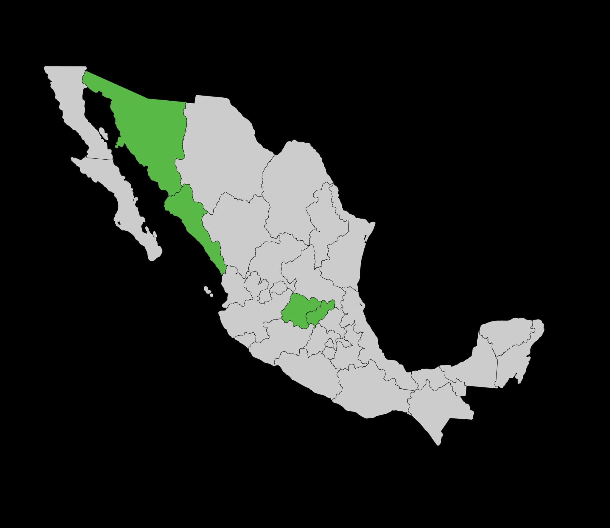 Mapa de cobertura México